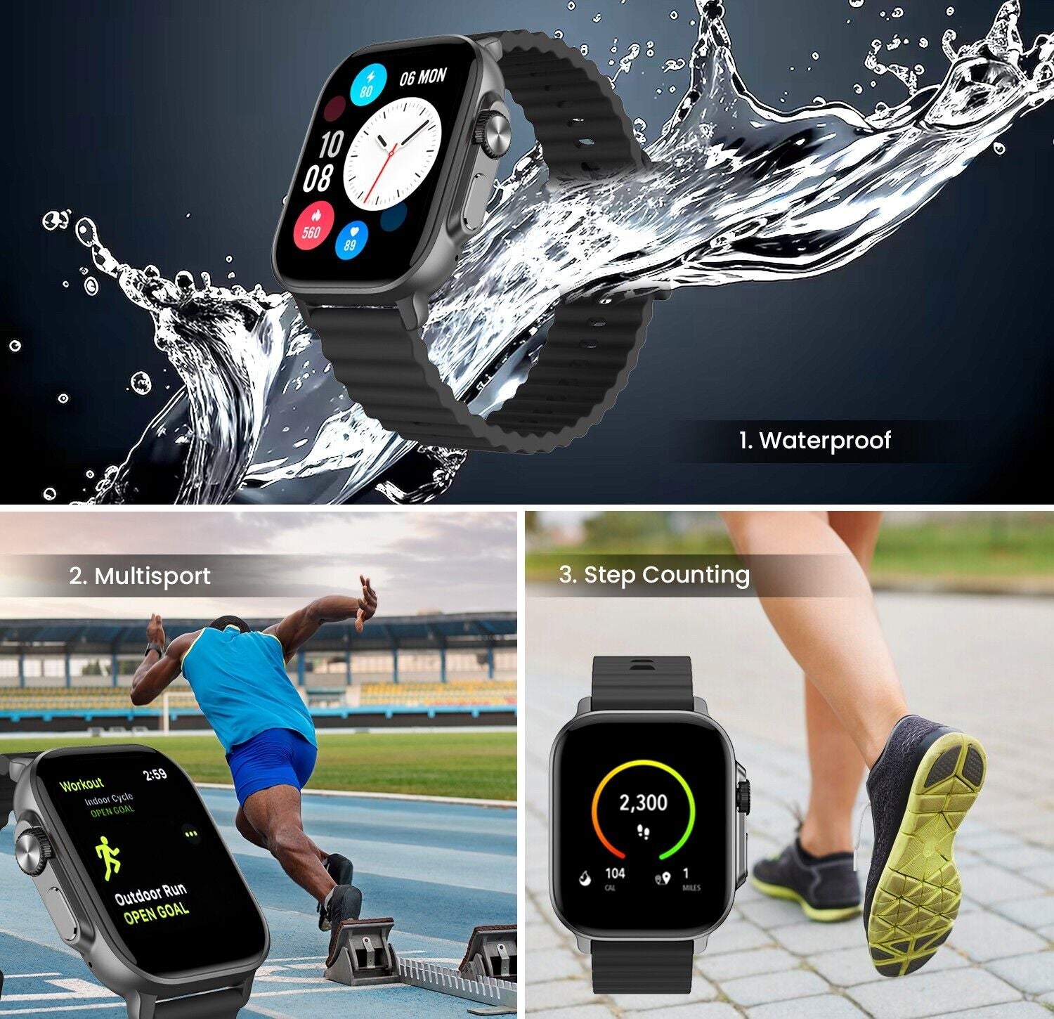 Revolutionary Alexa Smart Watch for Men - Make Calls & Track Fitness on Android & iOS! - Jeyzz'Store