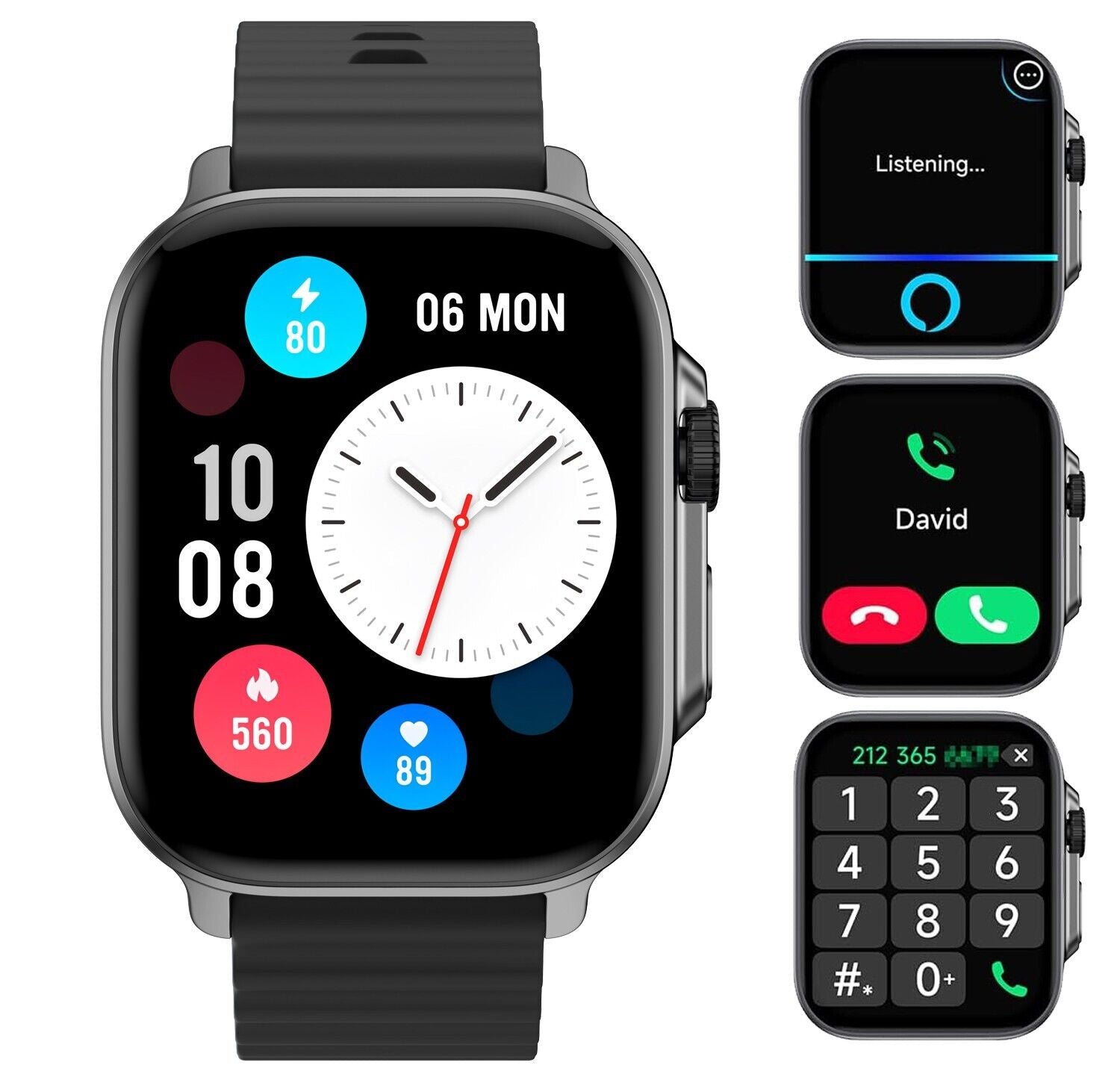 Revolutionary Alexa Smart Watch for Men - Make Calls & Track Fitness on Android & iOS! - Jeyzz'Store